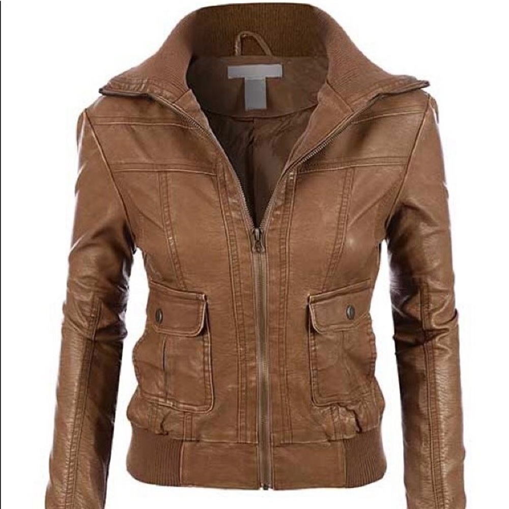 Faux Leather Jacket